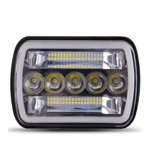 Waterproof Ip68 Ip65 Car Auto Rgb Square Tractor 12V 24V 7 Inch Led Work Light Universal Truck Work Headlights