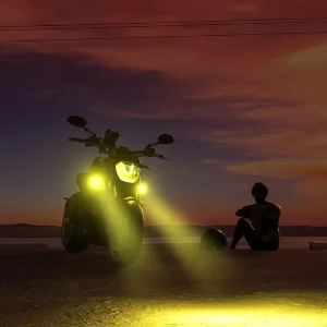 Waterproof LED Auxiliary Spotlight for Motorcycle Headlight Lighting Systems for Motorcycles