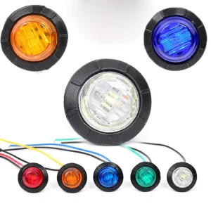 Waterproof Mini 3LED Bullet Side Marker Lights Car Truck Trailer LED Side Markers Small Round LED Accessory