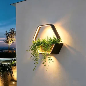 Waterproof Outdoor Wall Lamp for Villa Garden Balcony Decorative Flowerpot Courtyard Layout Exterior Balcony Wall Lighting