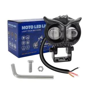 Waterproof Owl Fog Light LED Multi functional High Beam and Low Light Motorcycle Laser Motorcycle Lighting System for E bike