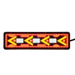 Waterproof Red New 46cm LED Truck Rear Lamp with Arrow Sequential Turn Signal 24V Multi function Trailer Tail Light