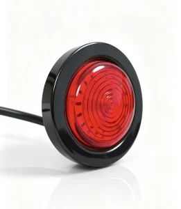 Waterproof Round LED Red Marker Lamp 24V Truck Trailer Side Clearance Light for Japanese Heavy Truck