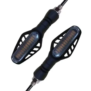 Waterproof Sequential Flashing Turn Signal Light Indicators for DC 12V Motorcycles