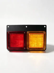 Waterproof Universal Square LED Truck Tail Light High Bright 12V 24V 56LED Red Amber Stop Turn Signal Lamp for Heavy Duty Truck