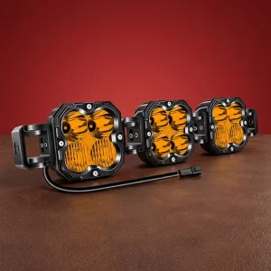 Waterproof and Dustproof 90W 12V Auto Exterior LED Modification Four Leaf Clover Spotlight Work Light for Off Road Cars