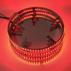 Wheel Ring Light Car Rim Lights Aluminum Plate Chasing Rgb Under Glows Double Row Led Car Wheel Ring Light