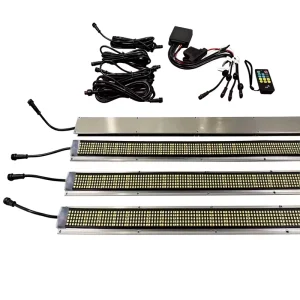 Wheel Well LED Strips Lights Kit Aluminum Bar White RGBW Color Mudguard Frame Strip Lights for Truck SUV Off Road Vehicles