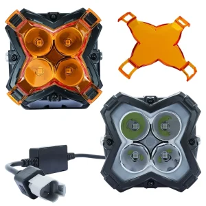White Amber DRL 4 Inch ZDWD4 LED Laser Auxiliary Spot for Off Road Spotlight 4X4 Jeep Front Fog Light