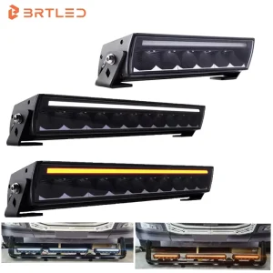White Amber DRL LED Light Bar Screwless Offroad Car ATV LED Light Bar 4×4 LED Bar Offroad Lights