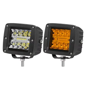 White Auxiliary Light Amber Fog Lamp 3 Inch 84W Combo Beam 12 Volt Roof LED Light Pod