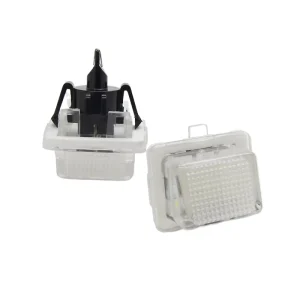 White Car Accessories LED Number Plate Lamp 5D License Plate Light for Mercedes Benz W204