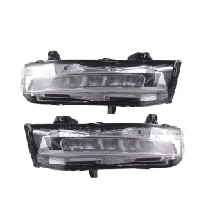 White DRL LED Front Turning Lamps Turn Signal Lights For Mustang