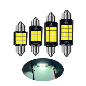 White License Plate Reading Dome Light 2525 31mm 36mm 39mm 41mm Canbus LED Lamp Car Accessories 12V