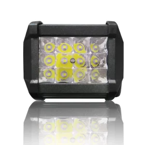 White Motorcycle Led Spotlight 4×4 Three Rows 4 Inch 36W LED Work Light Bar for Offroad SUV Driving Fog Light