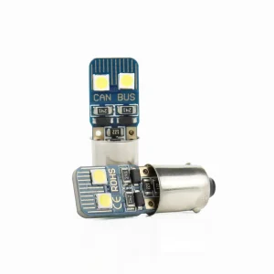 White Red Yellow CANBUS Miniature 12V DC LED BA9S Light Bulb for Car Reading Light, Mirror Light, License Plate Light