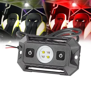 White and Red Light Combination 12 Volt Off Road Vehicle LED Dome Map Light