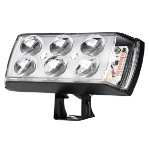 Wide Voltage External Motorcycle Headlight LED Bright White Strobe Waterproof 18W 6 Lens Retrofit Upgrade Auxiliary Light