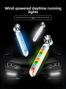 Wind Daytime Running Lights Driving Lights Car Flash Wind Power Generation LED Daytime Windward Lights Wiring Free Model 05 Car
