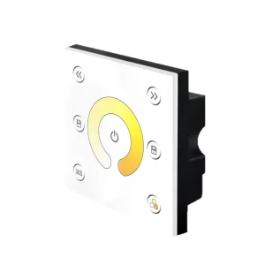 Wireless Hybrid Touch CCT Wall Panel with RF Remote for Professional Multi Point Color Tuning