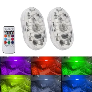 Wireless Interior Light Roof Ceiling Reading Lamp Footlight USB Charge Remote Car Touch Light LED Atmosphere Interior Lamp