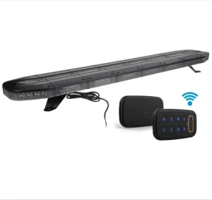 Wireless Remote Control Black Top 600mm 900mm 1200mm 10 Functions 216W Emergency Vehicle Warning LED Light Bar