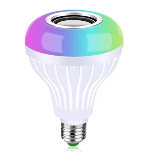 Wireless Smart LED Music Bulb 5000K Daylight Party Decorative AC Remote Control E26 E27 Base