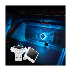 Wireless USB Interior Car Atmosphere Light With Touch Colorful Flashing Accessory for Auto Interior Lighting