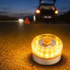 With Magnetic LR6 1.5V 16LED Car Emergency Light Beacon Warning Light