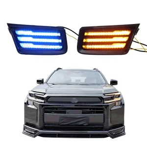 Woodland Model LED Daytime Running Lights for Toyota Rav4 Turn Signal Lights Fog Lamp North American Start up Animation DRL