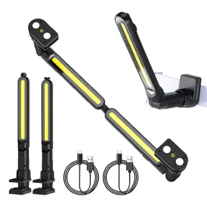 Work Light for Mechanic 750LM LED 2200mAh Rechargeable Magnetic Underhood Work Light with Hooks for Car Repairing Job Site