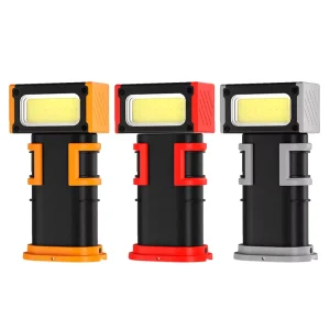 Working Light XTE COB 9 Modes Red Warning Light 3600mAh 180° Rotating Strong Magnetic Car Repair Digital Display Work Lighting