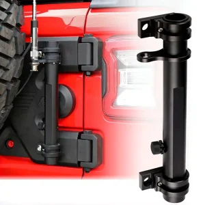 Wrangler JL Model Aluminum Alloy Black Multi Function Antenna Bracket Flagpole Mounting Kit