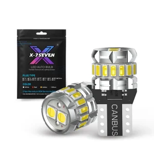 X 7SEVEN T10 3030 12SMD Canbus Error Free Non polarity 194 168 W5W Light Bulb Tail Rear License Plate Light Auto Styling 4W