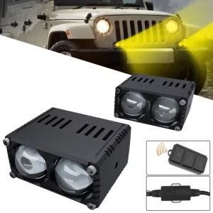 X2 Plus V3 90W 9000LM LED Auxiliary Lamp Front Fog Lights for Car Motorcycle Accessories