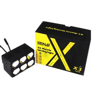 X3 LED Work Light 2 Color 3 Lenses Motorcycle Spotlights LED Lens Spotlight