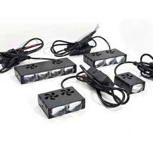 X6 Electric Vehicle LED Truck Off Road Front Grille Hidden Spot Lamp 24V Laser Cannon External Grille Flashing Headlight
