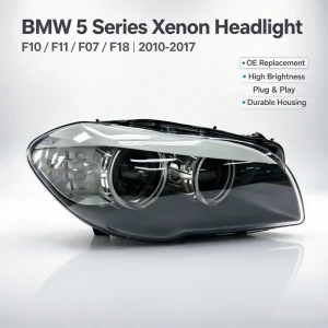 Xenon HID Headlight Assembly for 5 Series F10 F18 2011 2013 Angel Eye DRL Halo Ring D1S Projector Auto Lamp IP68