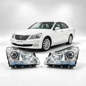 Xenon HID Headlight Assembly for Toyota Crown S200 Bi Xenon Projector Front Lamp Auto Accessories