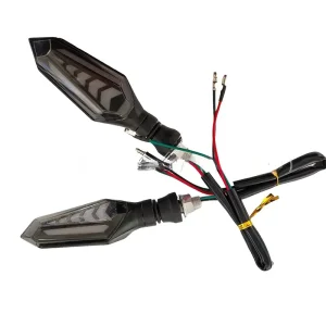 Xinhui Universal Motorcycle Turn Signal Lights Sequential LED 12V Square Retrofit Upgrade Kit for Multiple Positions