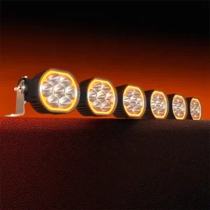 Xinruilai Factory Custom Amber 4×4 Spotlights Fog Light 10/20/30/40/50 Inch UTV Off-Road Linkable LED Ditch Light Bar