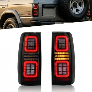 YBJ Car Accessories Back Tail Lamp for Land Cruiser LC80 4500 Modified FJ80 Rear Lamp LC80 LED Taillight