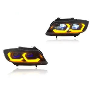 YLA Edition for BMW E90 Accessories Headlights for BMW E90 3 Series Halogen Xenon Headlights Car Headlight 12V