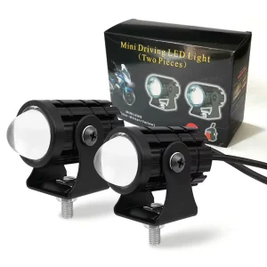 YM-Ebright 10W 12V-80V Mini Front Motorcycle Headlight LED 3000LM IP67 Waterproof Aviation Aluminum Driving Fog Spot Light 6000K