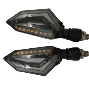 YOCITA Universal LED Turn Signal Lights 6000K Metal Motorcycle DRL DC 12V Lighting System YCT ZXD 112 Right Left Rear 1 Year