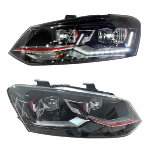 YU GUANG Auto Parts for Volkswagen POLO 6R GTI Head Projectors New Car Head Light Lamp with 6000k Color Temperature