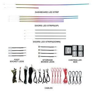 YZG Factory Car Interior Atmosphere Light 18 in 1 Wireless LED Atmosphere Lights for Car Interior Ambient Lamp 1 Series for Bmw