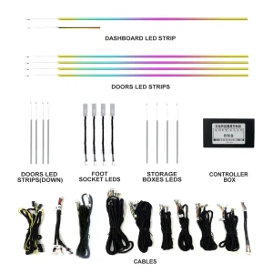 YZG Factory Interior Decorate Atmosphere Light 12V LED Strip Car Led Strips App Ambient Light for BMW X5 F15