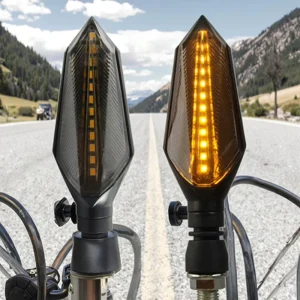 Yellow LED Turn Signal Light 12V Motorcycle Lighting System with 10W SMD Lamp Plastic From Monster Flow Style Bike Modification