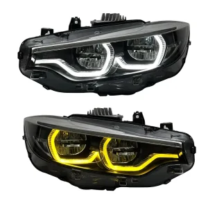 Yellow White DRL Headlights Low Beam Fog Lights Turn Signal Car LED Front Lights Suitable for BMW F32 F33 F36 F80 F82 M3 M4